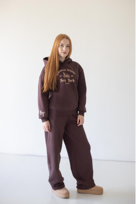 Теплі жіночі штани Baggy із триниткового футера з начосом