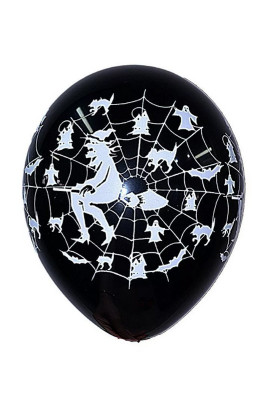 Повітряна кулька з малюнком  "Відьма і павутина "