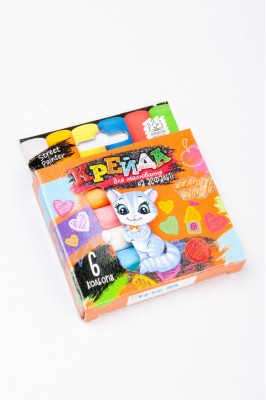 Крейда кольорова, 6 кольорів, Danko Toys