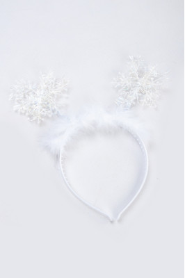 Обруч "Дві білі сніжинки"