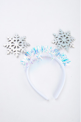 Обруч з блискітками, "Дві Сніжинки срібні"