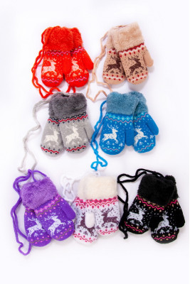 Рукавички дитячі зимові на хутрі