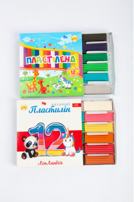 Пластилін, 12 кольорів, 240 г