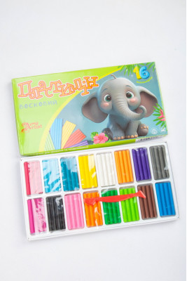Пластилін восковий, 16 кольорів, 320 г, Little Artist