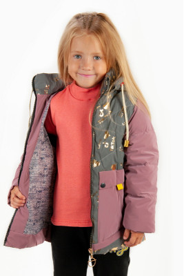 Демісезонна світловідбивна куртка для дівчинки