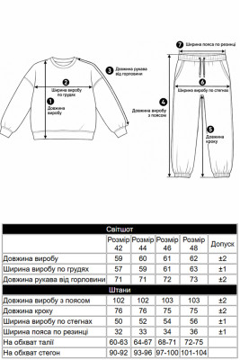 Жіночий теплий костюм oversize із триниткового футера з начосом