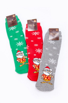 Шкарпетки чоловічі новорічні махрові 