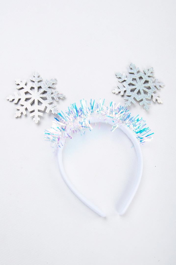 Обруч з блискітками, "Дві Сніжинки срібні"